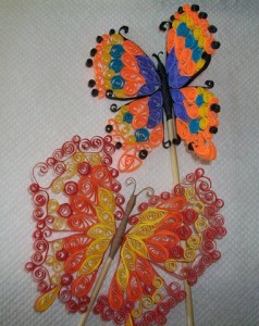 quilled butterflys