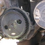 Timing gear drilled and tapped