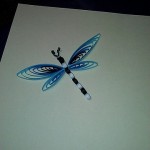 Blue dragon fly