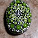 Mandala rock "Lilly Pad"